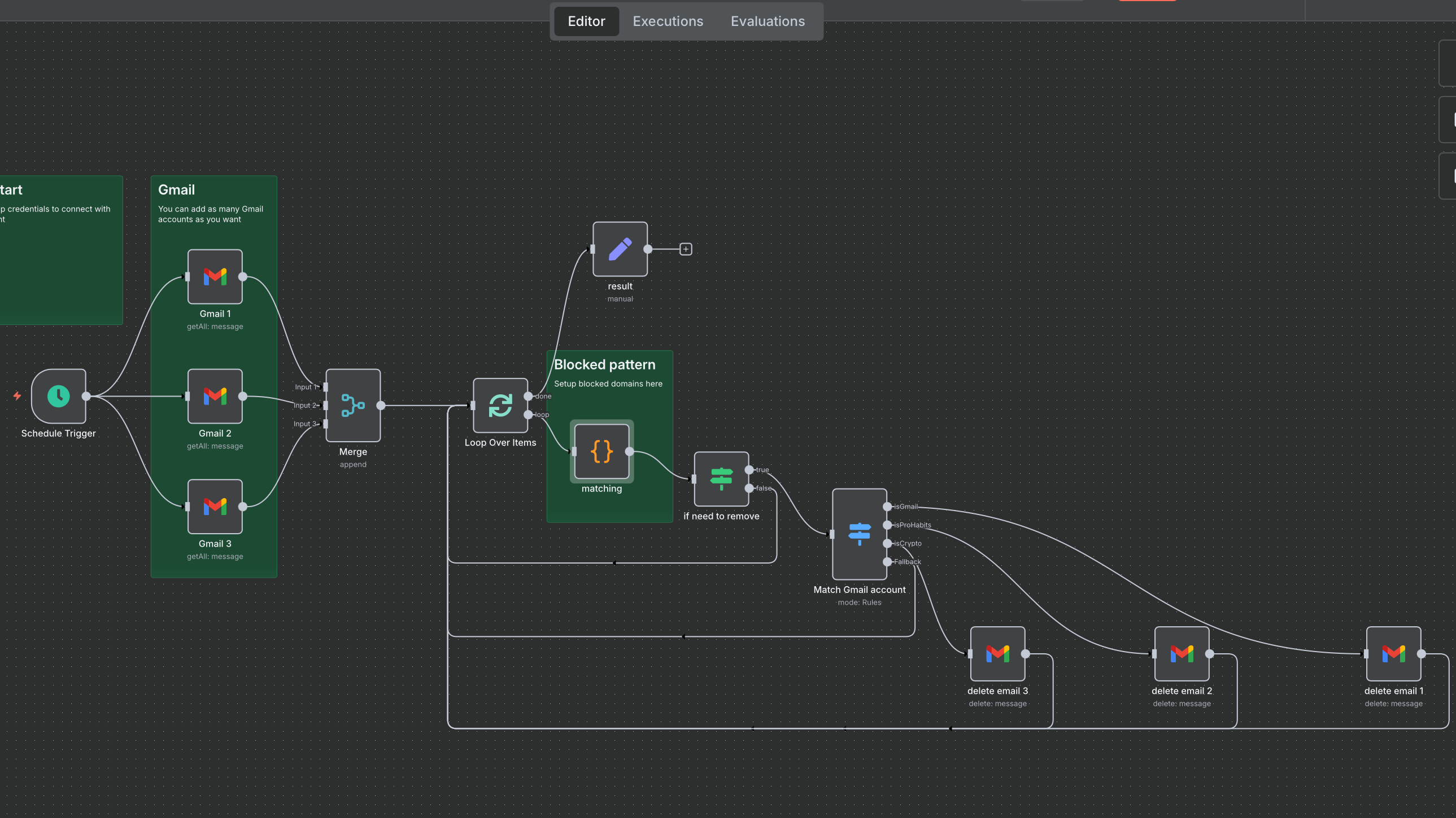 Automated Gmail Multi Account Blocked Sender Deletion