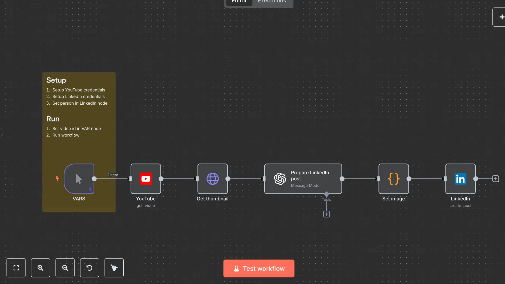 One-Click YouTube Video Promotion to LinkedIn with GPT-4